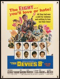 2x384 DEVIL'S EIGHT 30x40 '69 Christopher George, Fabian, they had a skill for violence!