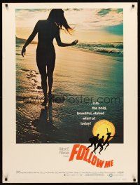 2x408 FOLLOW ME 30x40 '69 great image of sexy babe walking on beach at sunset!