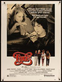 2x411 FOXES style B 30x40 '80 Jodie Foster, Cherie Currie, Marilyn Kagen + super young Scott Baio!