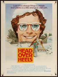 2x422 HEAD OVER HEELS 30x40 '79 art of John Heard & Mary Beth Hurt by Nancy Stahl!