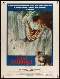 2x451 LAST EMBRACE style B 30x40 '79 Scheider, directed by Jonathan Demme, art of Niagara Falls!