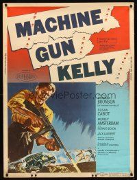 2x465 MACHINE GUN KELLY 30x40 '58 without his gun Charles Bronson was naked yellow, cool art!