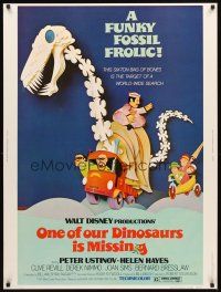 2x484 ONE OF OUR DINOSAURS IS MISSING 30x40 '75 Walt Disney, Peter Ustinov, a funky fossil frolic!