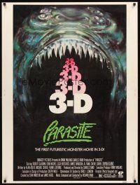 2x487 PARASITE 30x40 '82 directed by Charles Band, the first futuristic monster movie in 3-D!