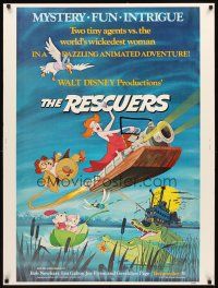 2x504 RESCUERS 30x40 '77 Disney mouse mystery adventure cartoon from the depths of Devil's Bayou!