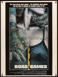 2x510 ROAD GAMES 30x40 '81 the killer is playing the deadliest game of all, sexy horror art!