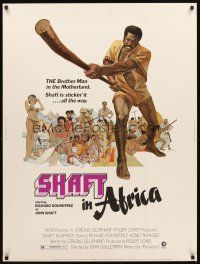 2x519 SHAFT IN AFRICA 30x40 '73 art of Richard Roundtree stickin' it in the Motherland!