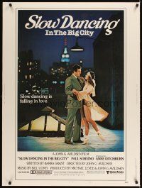2x524 SLOW DANCING IN THE BIG CITY style B 30x40 '78 Paul Sorvino & sexy Anne Ditchburn dancing!