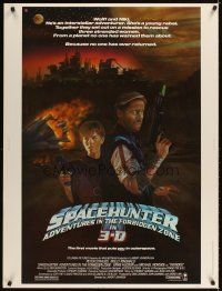 2x529 SPACEHUNTER ADVENTURES IN THE FORBIDDEN ZONE 30x40 '83 art of Molly Ringwald, Peter Strauss!