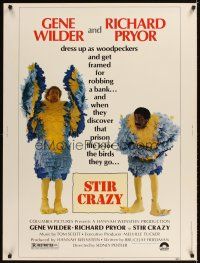 2x540 STIR CRAZY 30x40 '80 Gene Wilder & Richard Pryor in chicken suits, directed by Poitier!