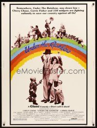 2x563 UNDER THE RAINBOW 30x40 '81 Chevy Chase, Carrie Fisher in lingerie & 150 Wizard of Oz midgets!