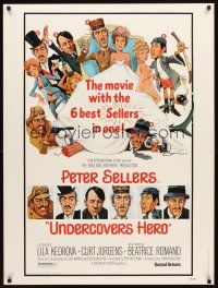 2x564 UNDERCOVERS HERO 30x40 '75 Peter Sellers & the most WANTED women in France!