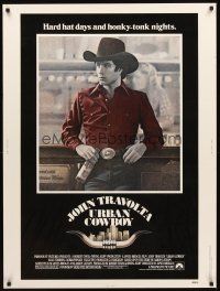 2x567 URBAN COWBOY 30x40 '80 great image of John Travolta in cowboy hat with Lone Star beer!