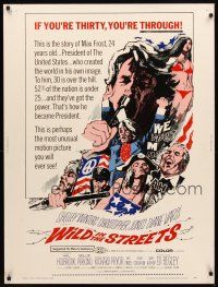 2x582 WILD IN THE STREETS 30x40 '68 Christopher Jones becomes President & teens take over the U.S.