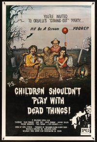 2x160 CHILDREN SHOULDN'T PLAY WITH DEAD THINGS 40x60 '72 Benjamin Clark cult classic, Ormsby art!
