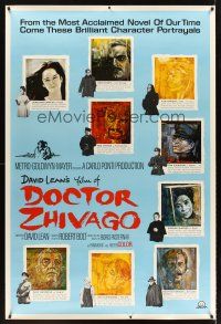 2x167 DOCTOR ZHIVAGO 40x60 '65 David Lean, cool art portraits of 9 top stars by M. Piotrowski!