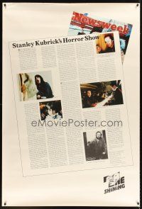 2x188 SHINING Newsweek style 40x60 '80 King & Kubrick horror masterpiece, Jack Nicholson!