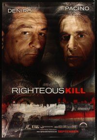 2x142 RIGHTEOUS KILL bus stop '08 cool color image of Robert Deniro & Al Pacino!