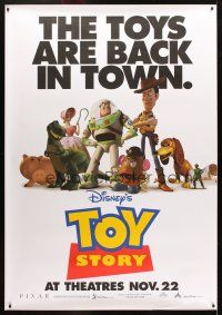 2x145 TOY STORY DS bus stop '95 Disney & Pixar, great image of Buzz, Woody, the toys are back!