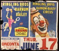2x070 RINGLING BROS & BARNUM & BAILEY CIRCUS circus poster '50s The Greatest Show on Earth