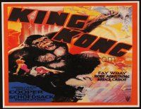 2x076 KING KONG heavy stock commercial poster '98 cool artwork of giant ape fighting planes!