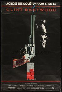 2x095 DEAD POOL English 40x60 '88 Clint Eastwood as tough cop Dirty Harry, cool smoking gun image!