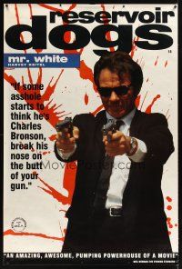 2x098 RESERVOIR DOGS English 40x60 '92 Quentin Tarantino, Harvey Keitel as Mr. White!