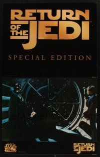 2x295 RETURN OF THE JEDI 6 jumbo stills R97 George Lucas classic, Mark Hamill, Harrison Ford!
