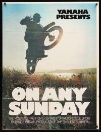 2x273 ON ANY SUNDAY 30x40 '71 Bruce Brown classic, Steve McQueen, motorcycle racing!