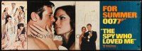 2x149 SPY WHO LOVED ME paper banner '77 Roger Moore as James Bond 007, sexy Barbara Bach!