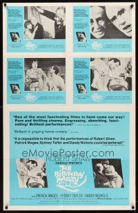 2x309 BIRTHDAY PARTY special 28x44 '68 directed by William Friedkin, Harold Pinter, Robert Shaw!