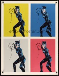 2x050 BATMAN RETURNS photo display '92 Warhol-like images of sexy Michelle Pfeiffer as Catwoman!