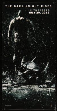 2x121 DARK KNIGHT RISES heavy stock special 24x48 '12 cool image of broken mask in the rain!