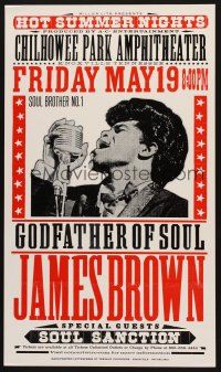 2x071 JAMES BROWN 16x28 concert poster '00 Soul Brother No1, concert in Chilhowee Park in Tennessee