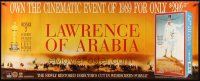 2x127 LAWRENCE OF ARABIA video special 24x60 R89 David Lean classic starring Peter O'Toole!