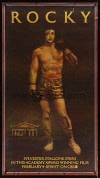 2x130 ROCKY 32x59 TV poster R79 different art of boxer Sylvester Stallone, boxing classic!