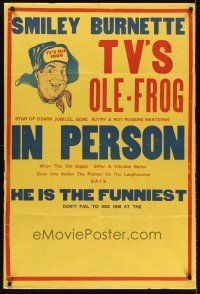 2x261 SMILEY BURNETTE special 28x42 '50s cool art as Ole-Frog, in person!