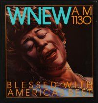 2x079 WNEW AM 1130 4 21x22 radio posters '80s Louis Armstrong, Fitzgerald, Sinatra & Peggy Lee!