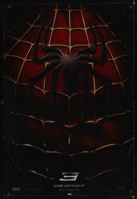 2x040 SPIDER-MAN 3 lenticular teaser 1sh '07 Sam Raimi, Tobey Maguire, great image of spider logo!