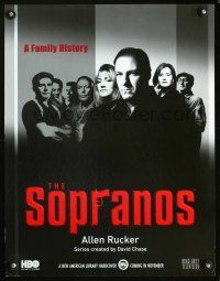 2x043 SOPRANOS book tie-in standee '99 James Gandolfini, Lorraine Bracco, mafia TV series!