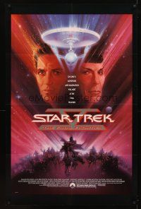 2x289 STAR TREK V half subway '89 The Final Frontier, art of Shatner & Leonard Nimoy by Peak!