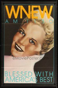 2x246 WNEW AM 1130 PEGGY LEE radio half subway '80s cool portrait art, blessed with America's best!