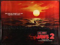 2x135 JAWS 2 subway poster '78 classic 'just when you thought it was safe' teaser image!