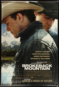 2x198 BROKEBACK MOUNTAIN DS vinyl banner '05 Ang Lee, Heath Ledger & Jake Gyllenhaal!