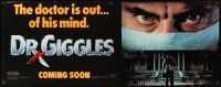 2x201 DR. GIGGLES vinyl banner '92 if you get sick, fall on your knees & pray you die!