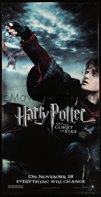 2x209 HARRY POTTER & THE GOBLET OF FIRE vinyl banner '05 cool image of Daniel Radcliffe!