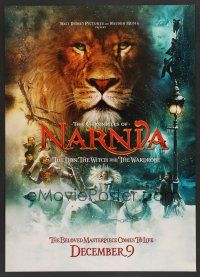 2x031 CHRONICLES OF NARNIA teaser jumbo WC '05 C.S. Lewis novel, Georgie Henley & Tilda Swinton!