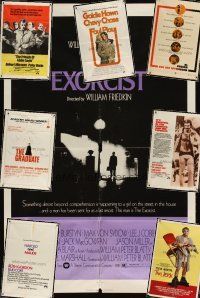 3a048 LOT OF 30 FOLDED ONE-SHEETS & 4 30X40s '69 - '79 Exorcist, Jerk, Dog Day Afternoon & more!