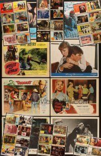 3a069 LOT OF 50 LOBBY CARDS '50s-80s great images from a variety of different movies!