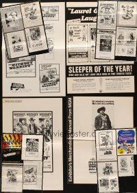 3a102 LOT OF 20 FOLDED UNCUT PRESSBOOKS '65 - '78 cool images from a variety of movies!
